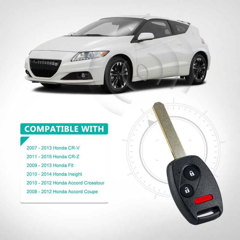 AUTO KEY MAX بديل جديد لمفتاح السيارة عن بُعد هوندا فيت 2009 2010 2011 2012 2013 مع 3 أزرار FCC ID: MLBHLIK-1T، من AUTOKEYMAX (مفرد) - Image 3